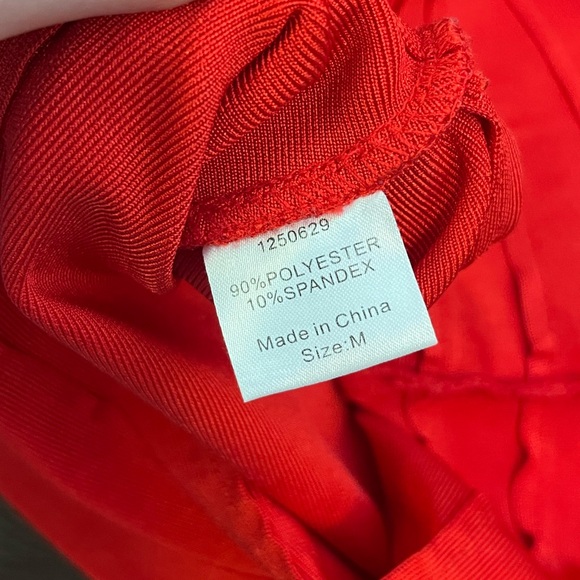 Red Bandage Mermaid Dress - Picture 4 of 10